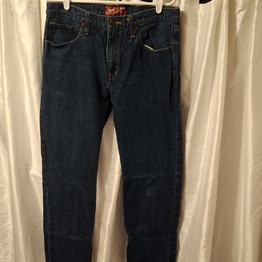 Arizona Jean Company Dark Blue Straight Jeans 32×32